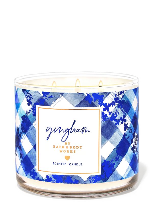 Candela de 3 Mechas Gingham