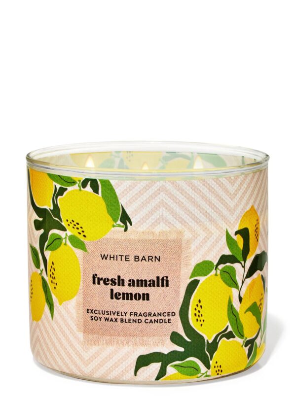 Candela de 3 Mechas Fresh Amalfi Lemon