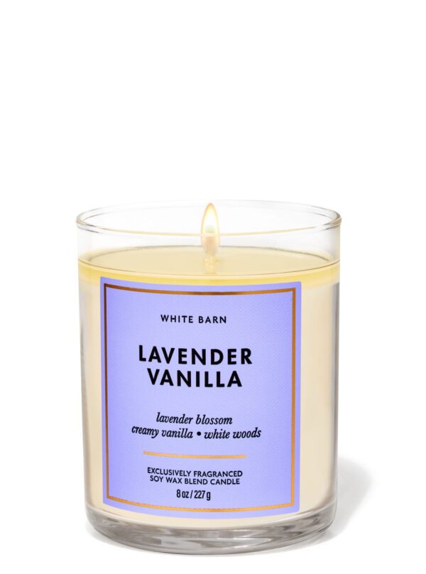 LAVENDER VANILLA CANDELA 1 M Candela de 1 Mecha Lavender Vanilla