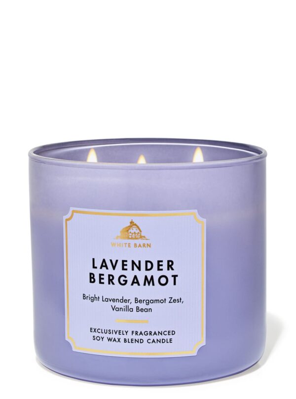 Candela de 3 Mechas Lavender Bergamot