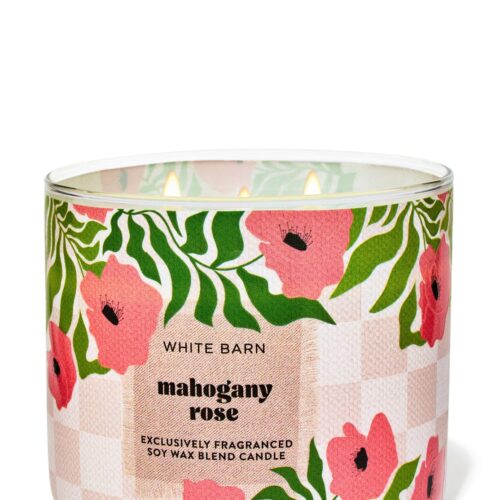 Candela de 3 Mechas Mahogany Rose