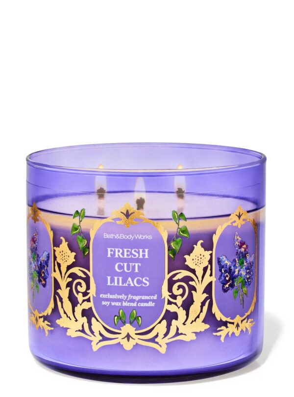 Candela de 3 Mechas Fresh Cut Lilacs