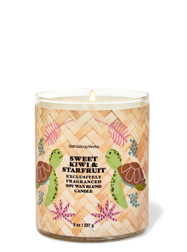 sweet kiwi starfruit candela 1 Candela de una Mecha Sweet Kiwi & Starfruit